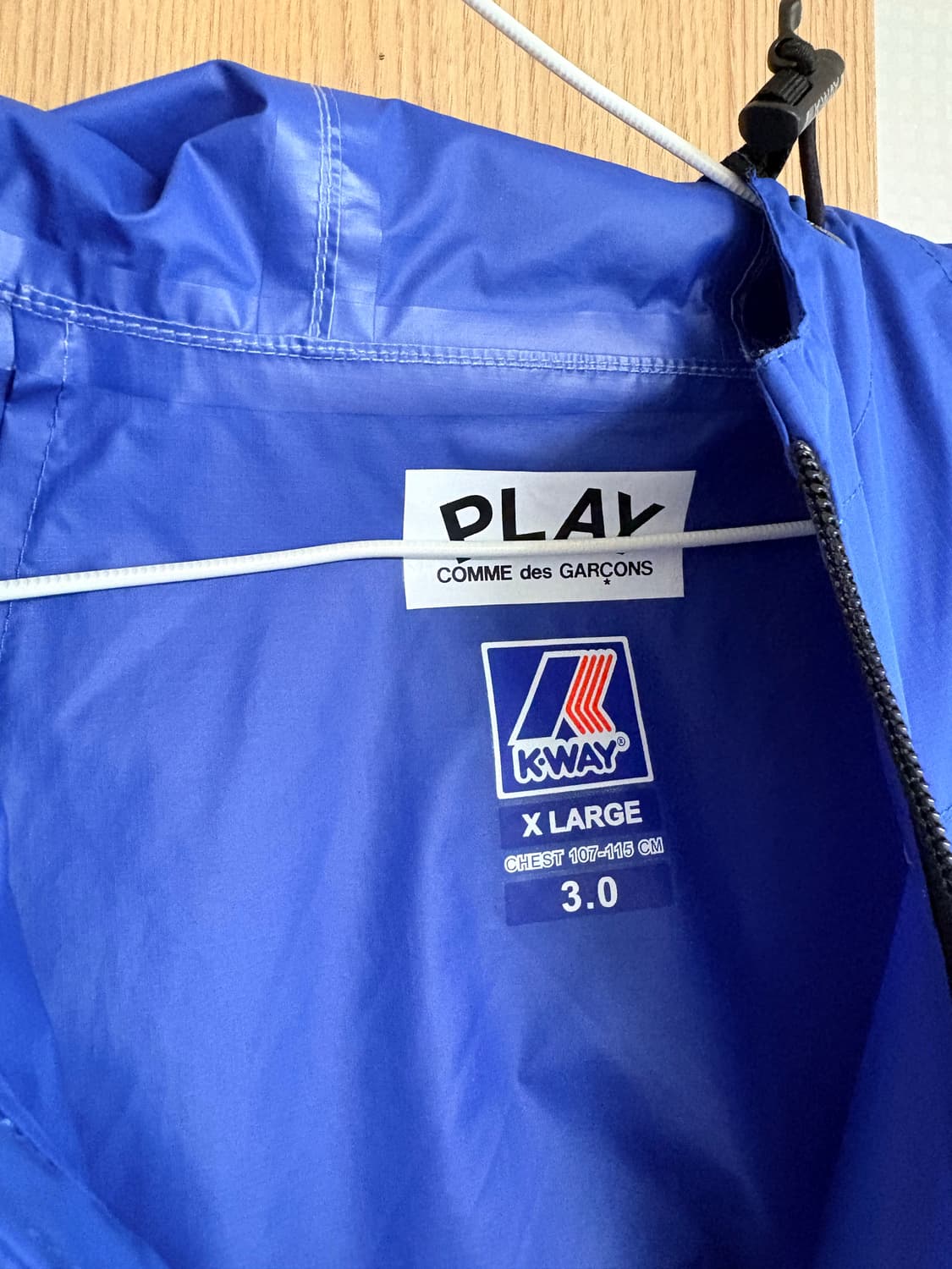 K-Way 꼼데가르송 아노락 XL Blue 상품이미지3