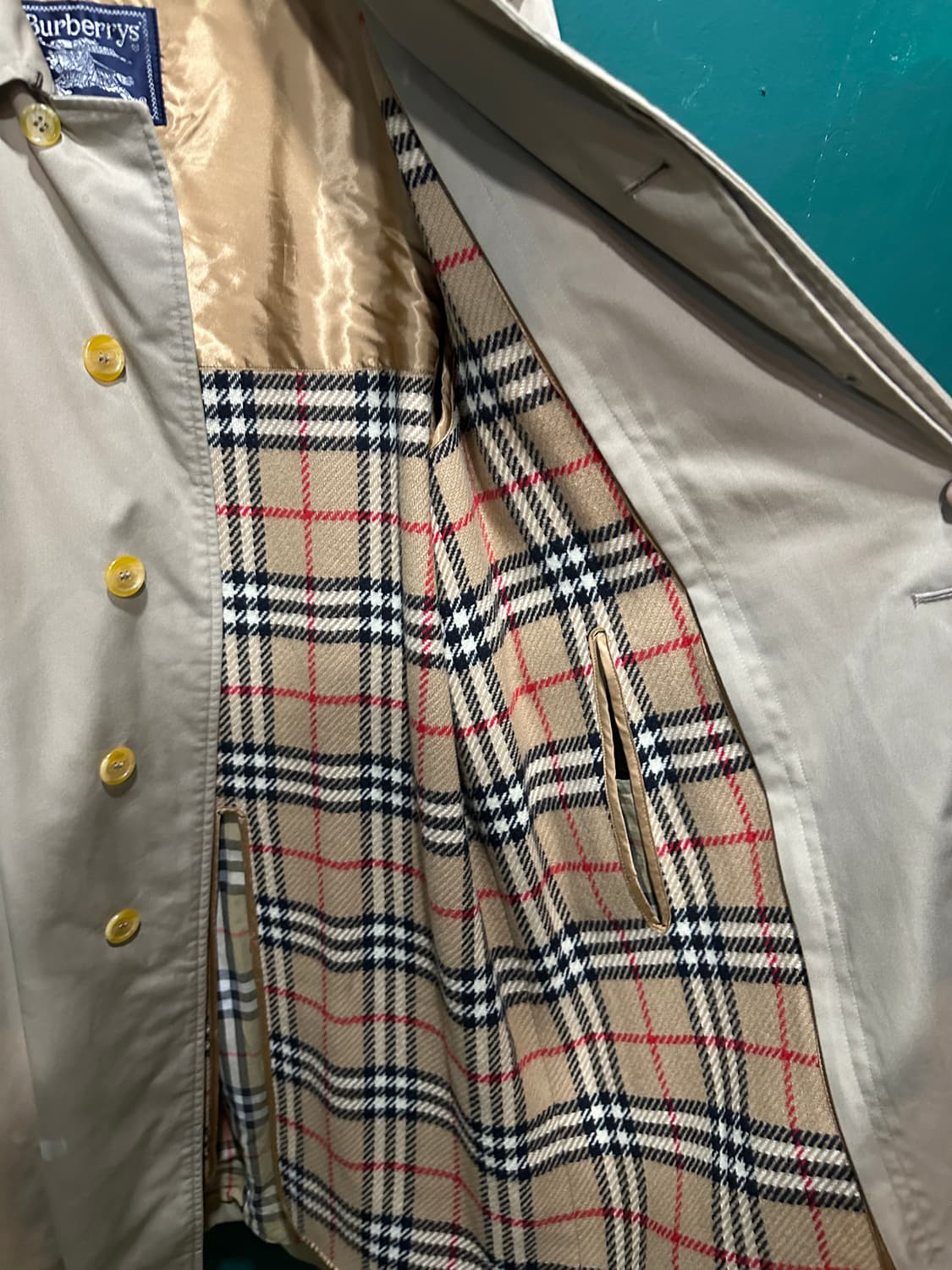 버버리 노바체크 트렌치코트 내피포함 100사이즈 상품이미지7