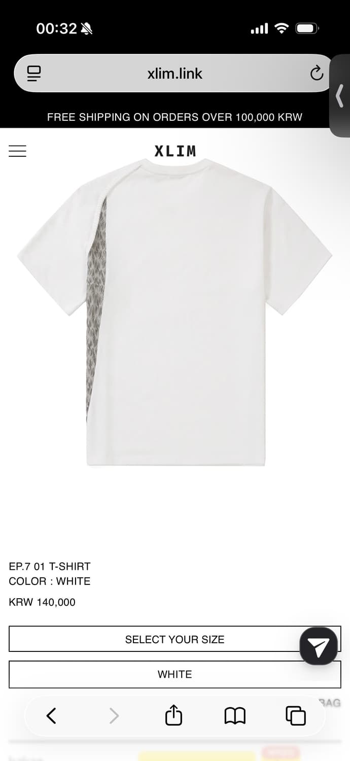 XLIM 엑슬림 EP.7 Synopsis 01 T-Shirt White 상품이미지8