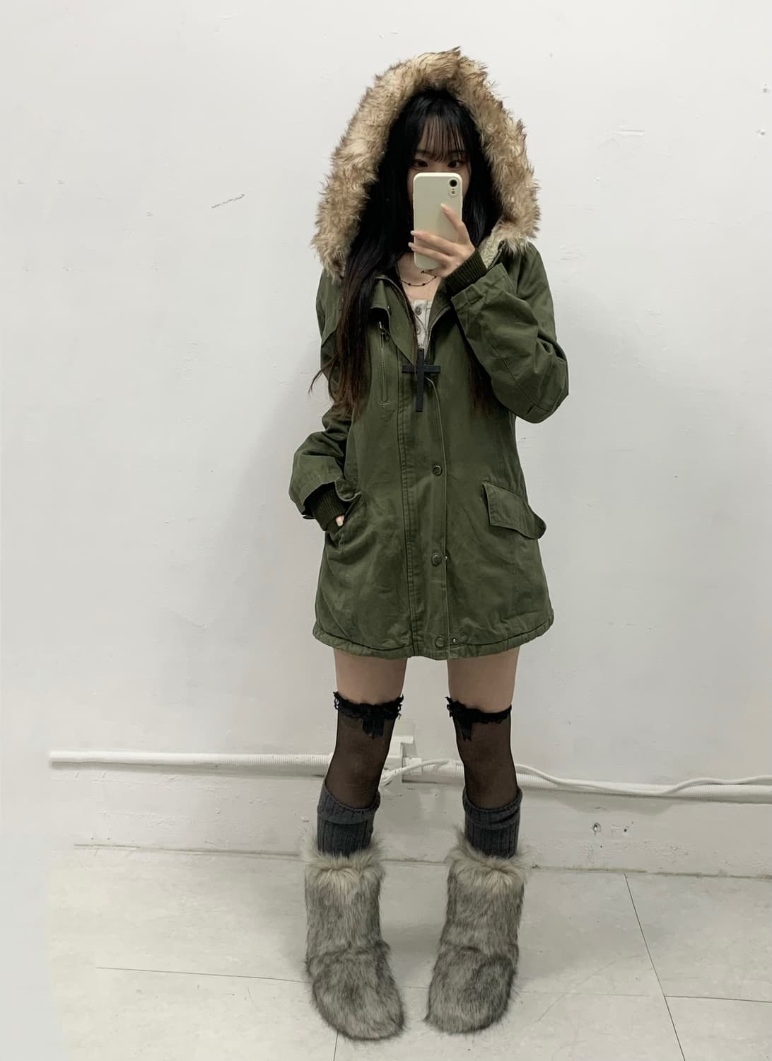 [TIJI SHOP] y2k 울프죠 야상 자켓 상품이미지3