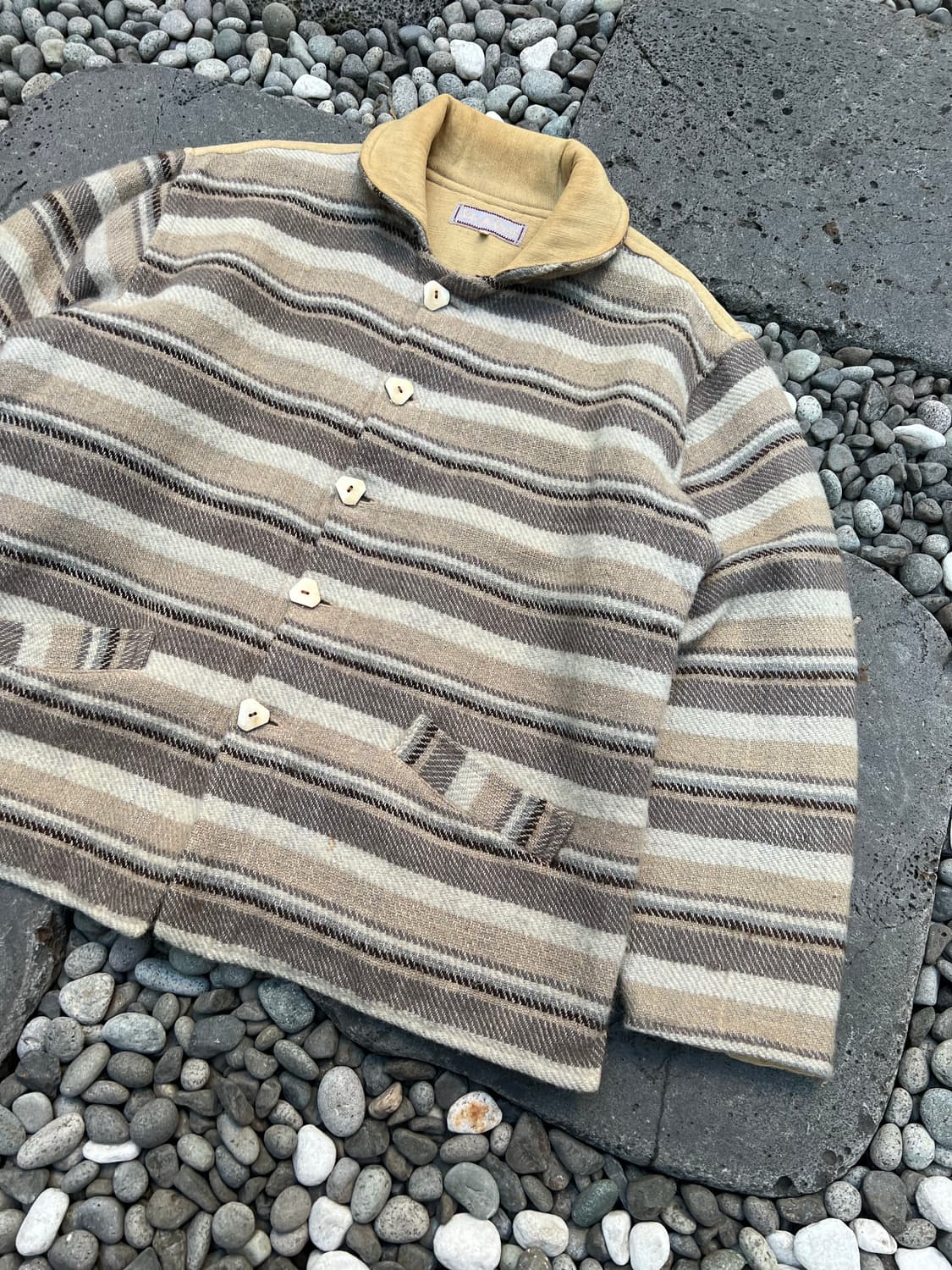 VINTAGE NATURALLY KOMODO 핸드메이드 우븐울자켓 상품이미지4