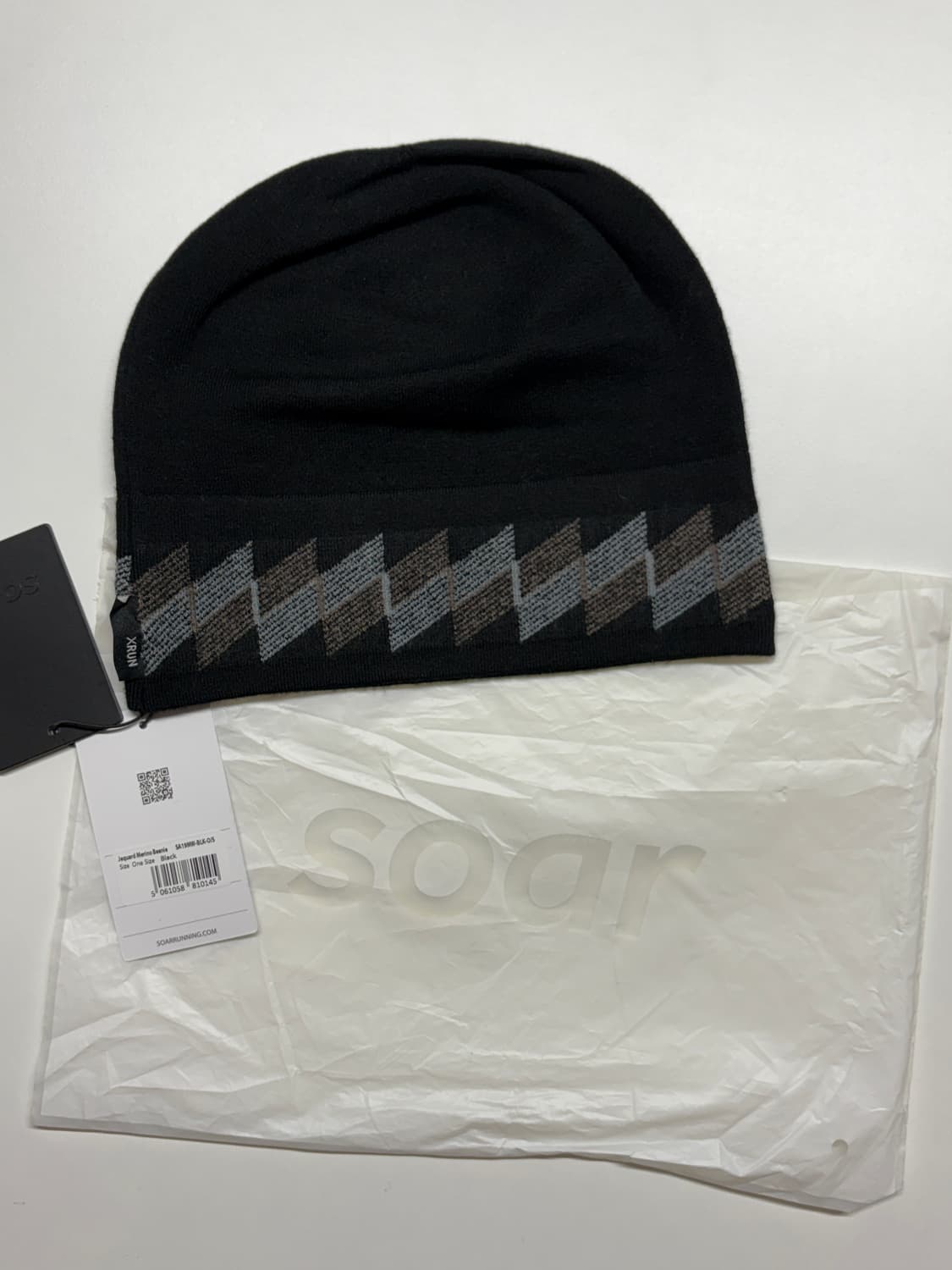 소어 러닝 자카드 패턴 메리노 실크 비니 상품이미지8