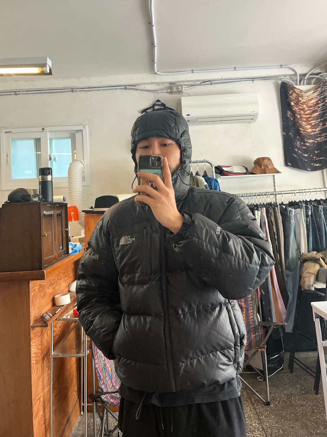 노스페이스 타호 블랙패딩 상품이미지3