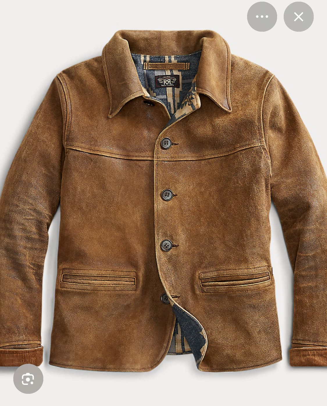 RRL 더블알엘 스웨이드 카코트 M 새제품 상품이미지1