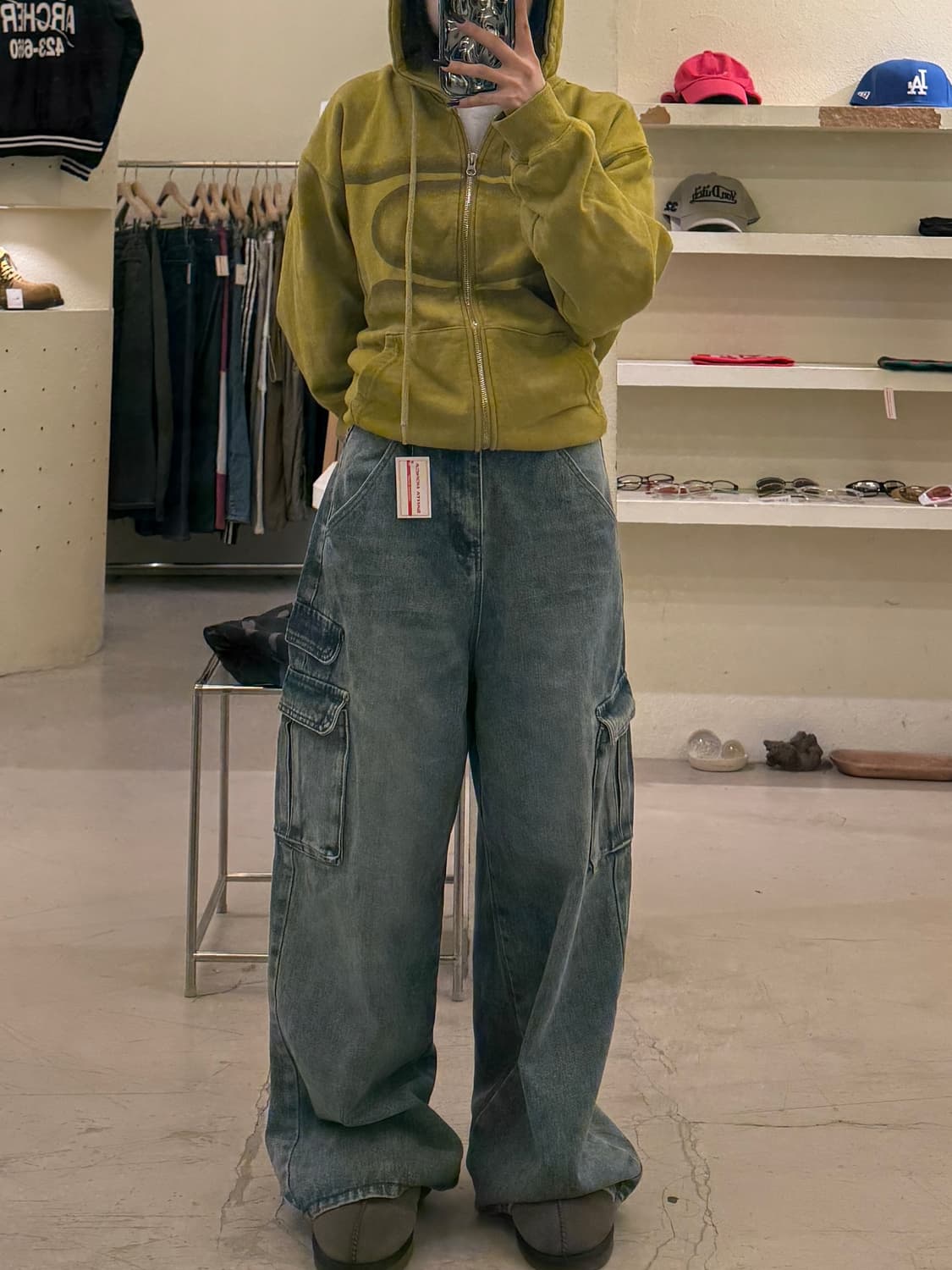 빈티지 REMIND 포켓 카고 데님팬츠 U1360 상품이미지1