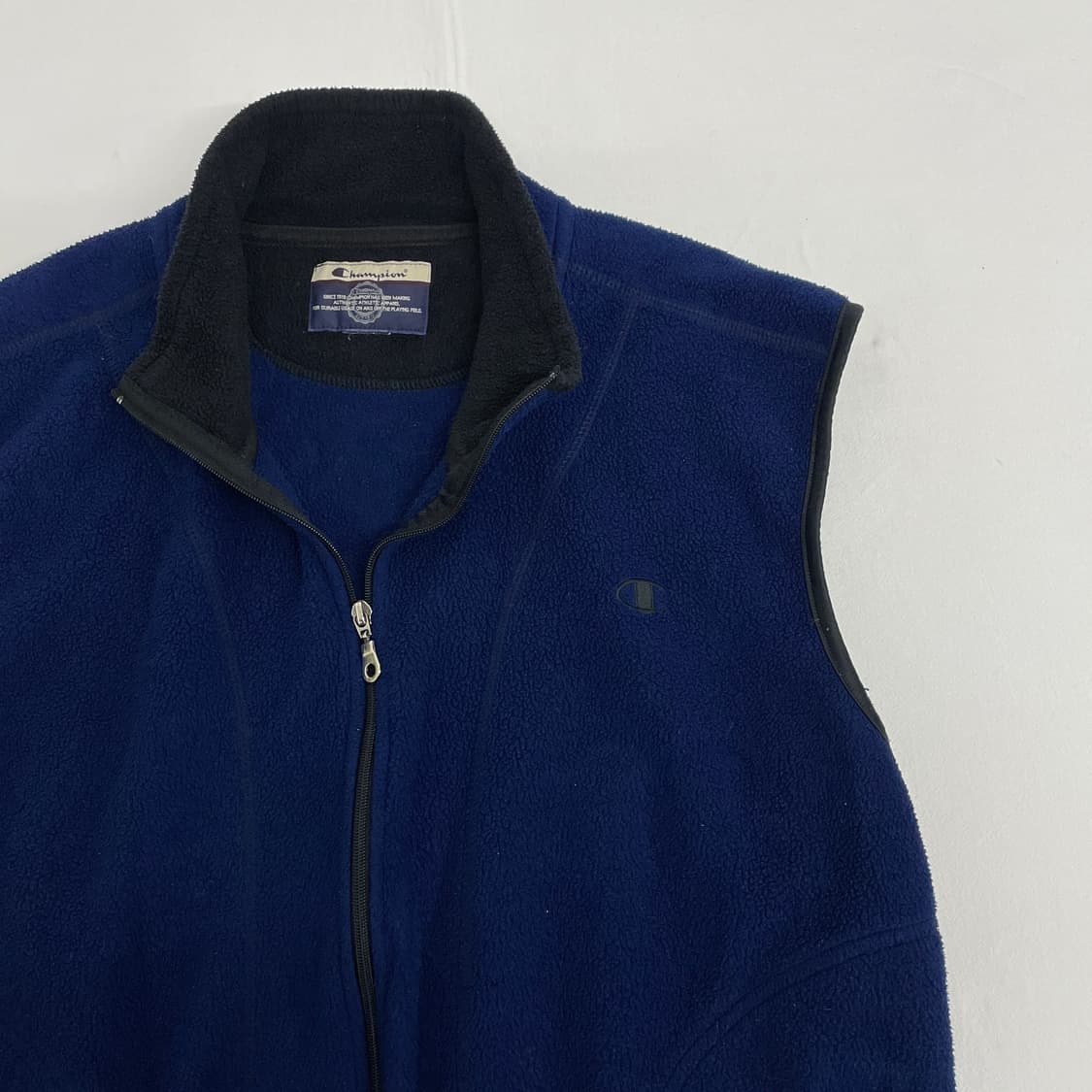 [챔피온] 네이비 집업 조끼 상품이미지1