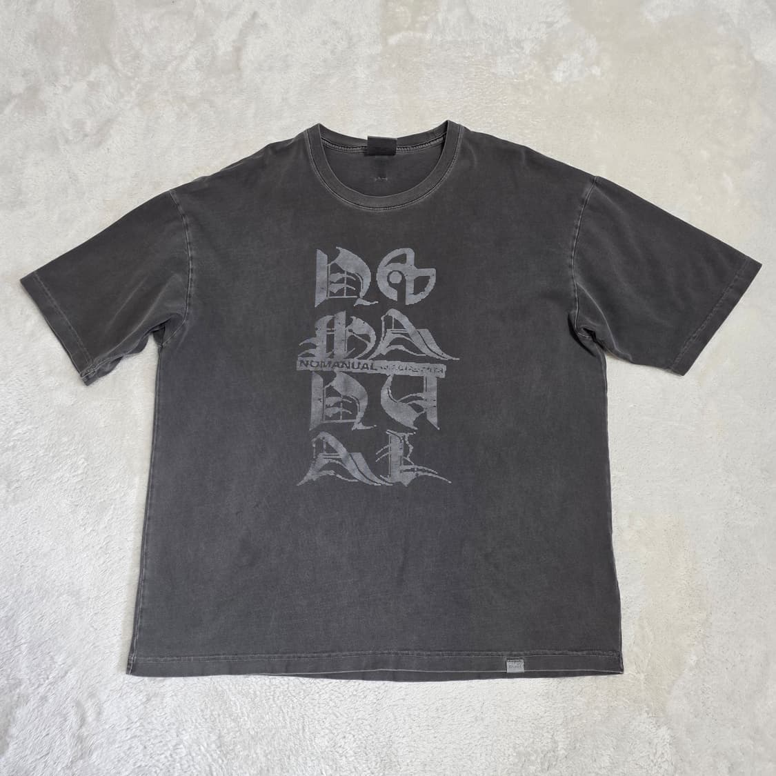 (L)노매뉴얼 피그먼트 반팔 티셔츠  상품이미지1