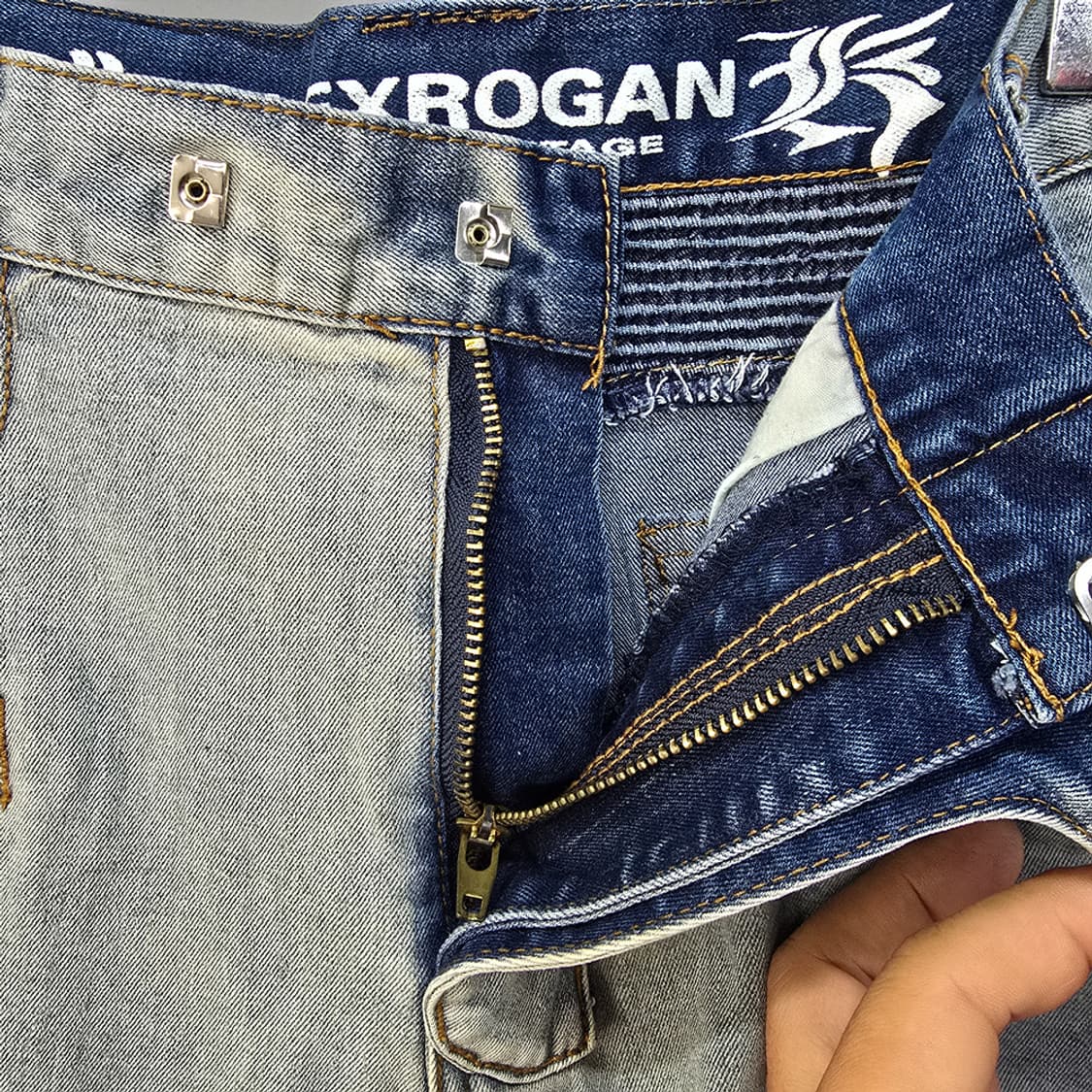 새제품)알렉스로간(ALEX ROGAN) 워싱 데님 하프팬츠 38 상품이미지5