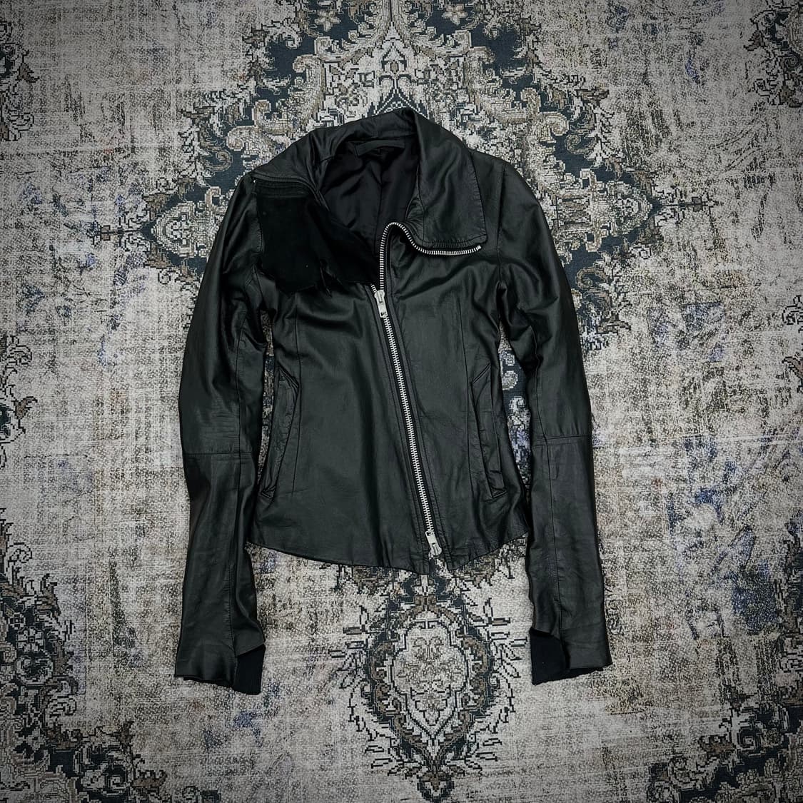Ekam archive drape leather jacket 상품이미지2