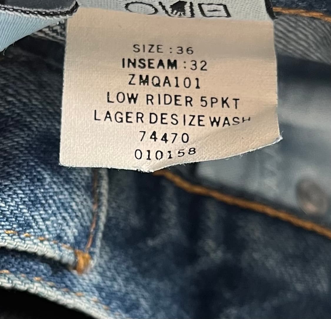 90s 캘빈 클라인 진스 블랙 코팅진 상품이미지7