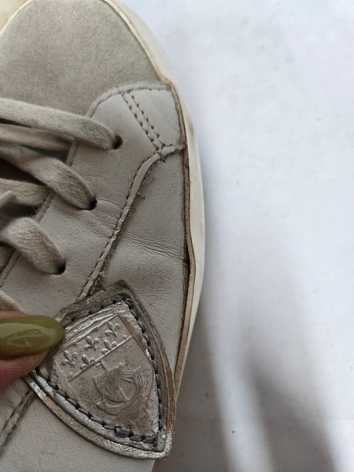 필립모델 화이트 실버 스니커즈 38 상품이미지9