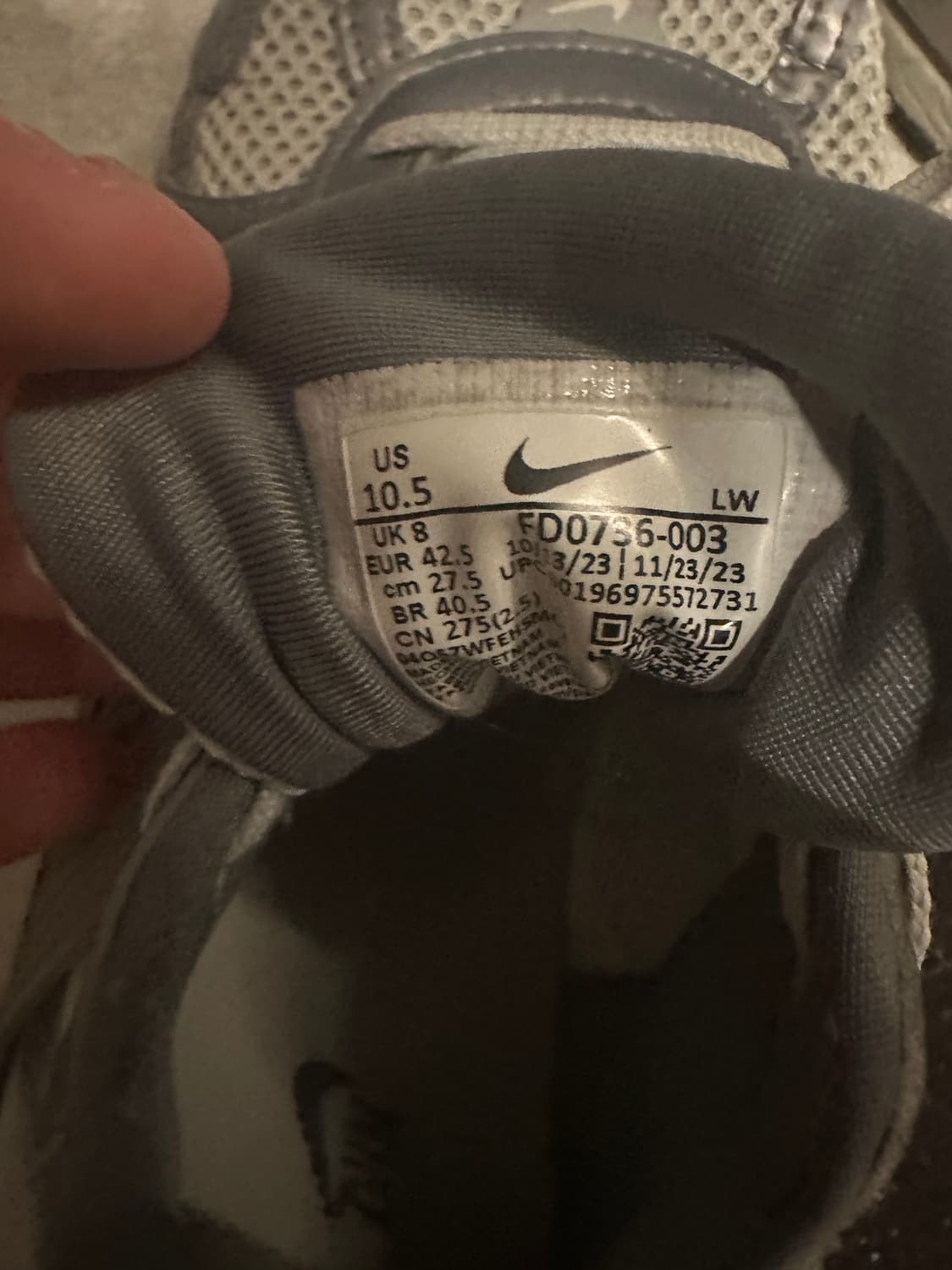 나이키 v2k 런 메탈릭실버 화이트 275 상품이미지4