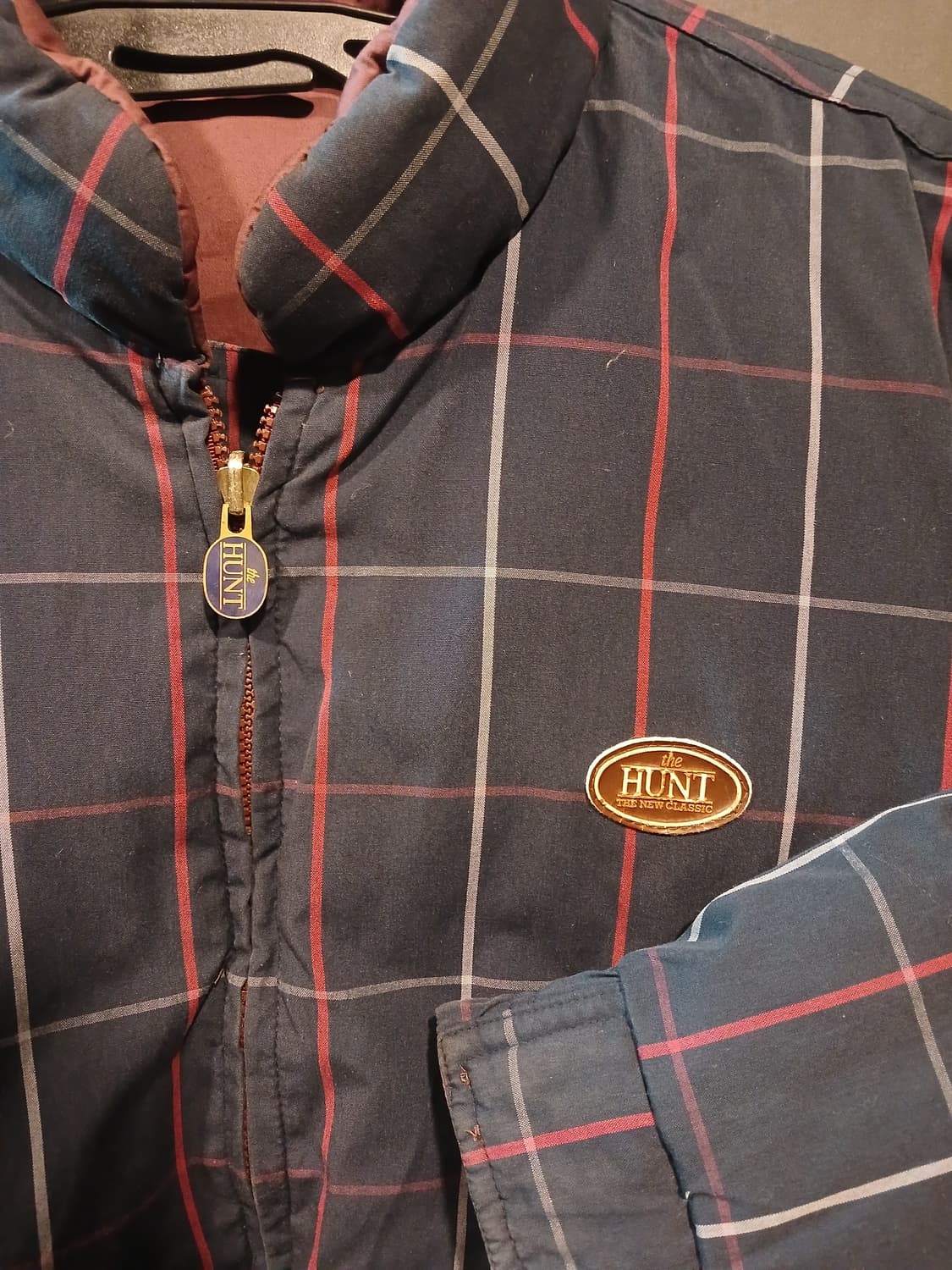 헌트 체크패턴 봄버 자켓 상품이미지2