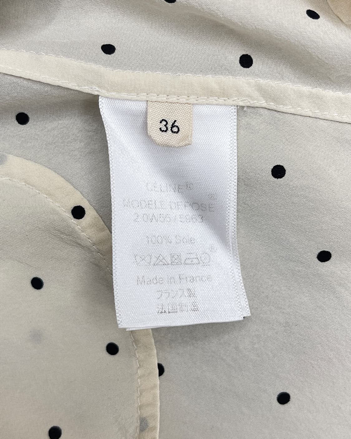 셀린느 by 피비 파일로 도트 타이 실크 블라우스 상품이미지9