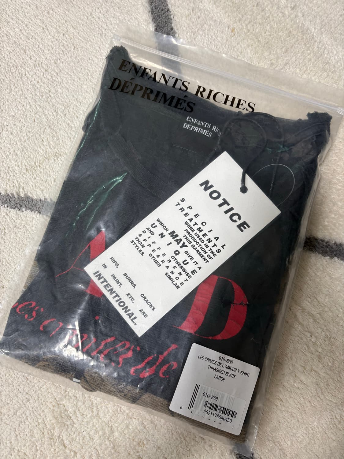 [L] ERD LES CRIMES DE L'AMOUR 티셔츠 상품이미지4