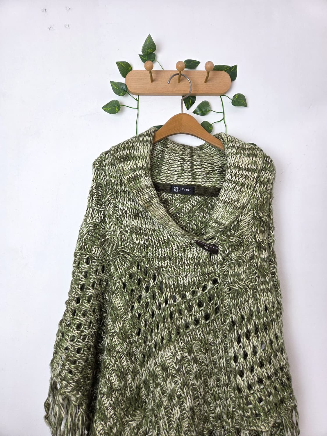 말차라떼 케이프 니트 상품이미지2