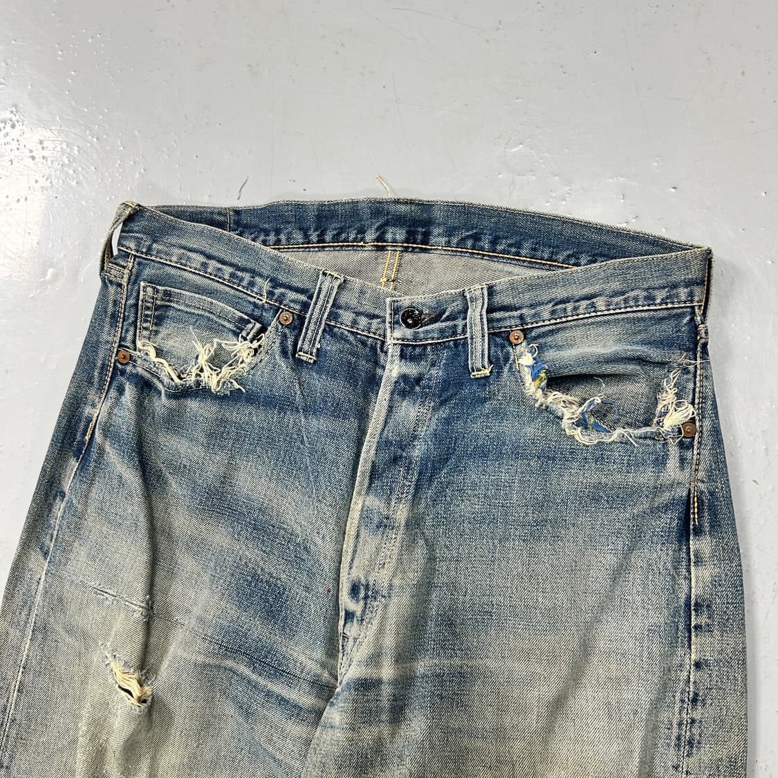 조맥코이 901 디스트레스드 셀비지 데님  상품이미지5