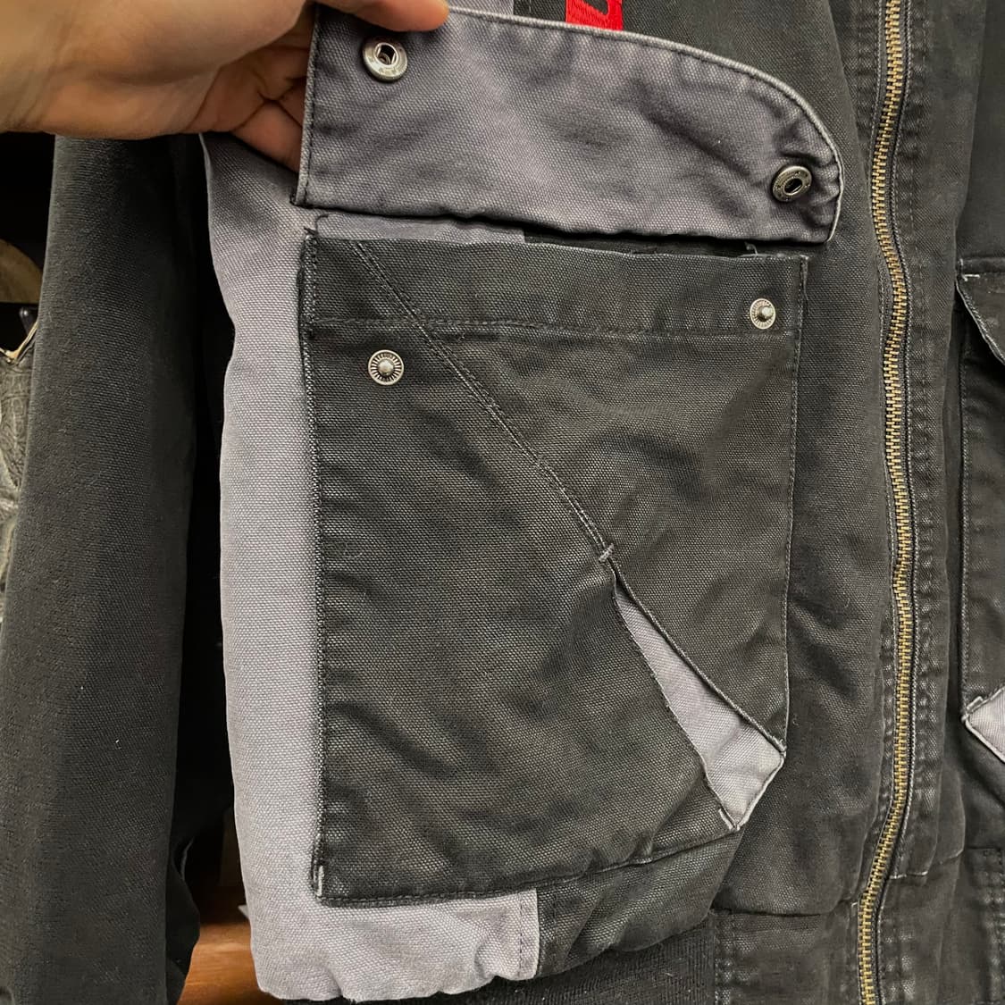 10s 스냅온 Snap-on 스펠 아웃 엘보패치 액티브 워크 자켓 상품이미지5