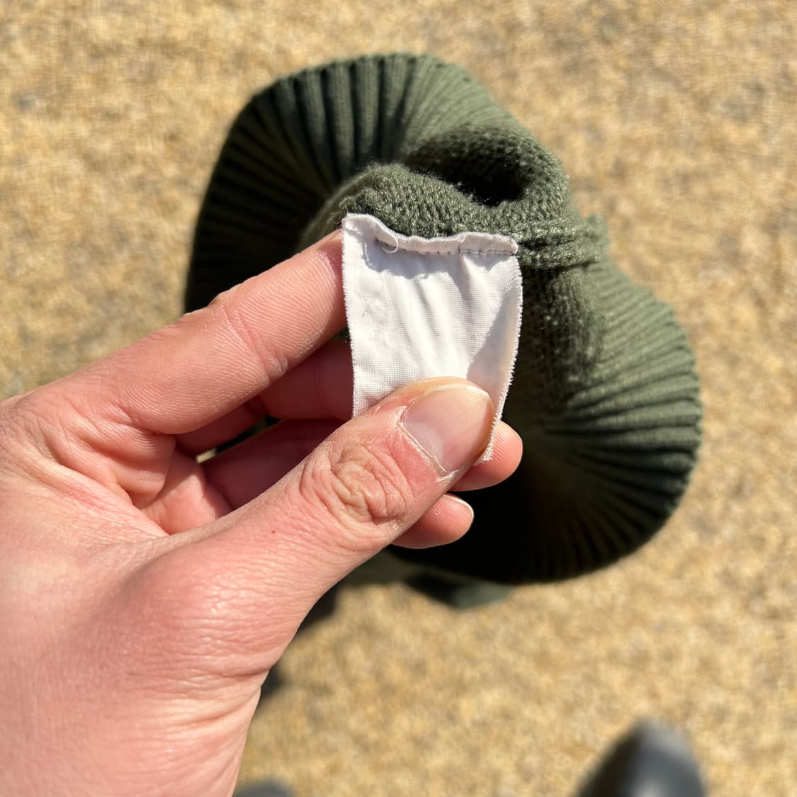 라코스테(Lacoste) 카키 반버튼 니트 상품이미지5