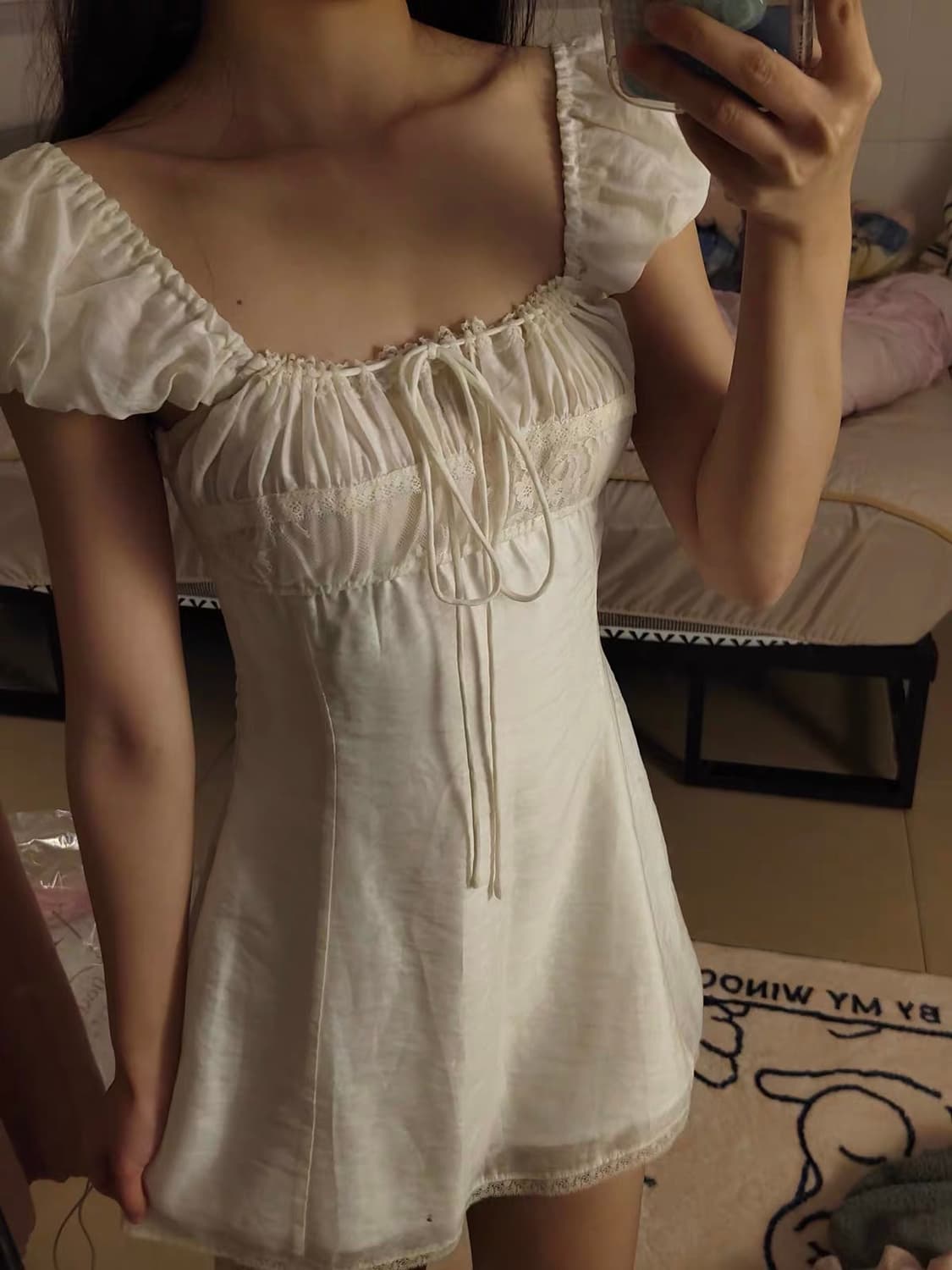 모리 퍼프 반팔 원피스 상품이미지1