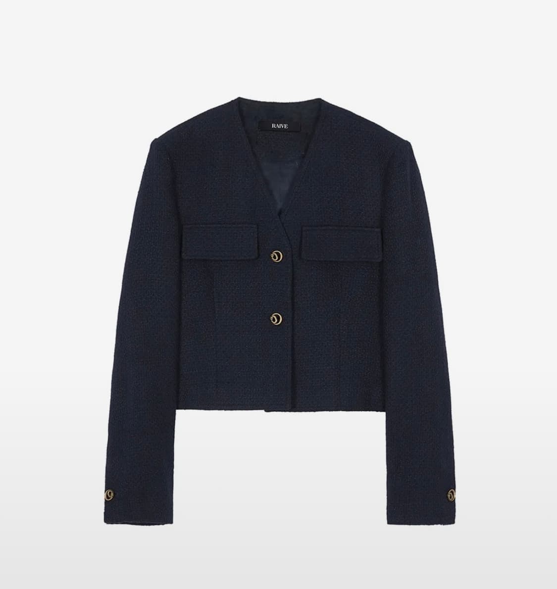 RAIVE 네이비 트위드 자켓 상품이미지1