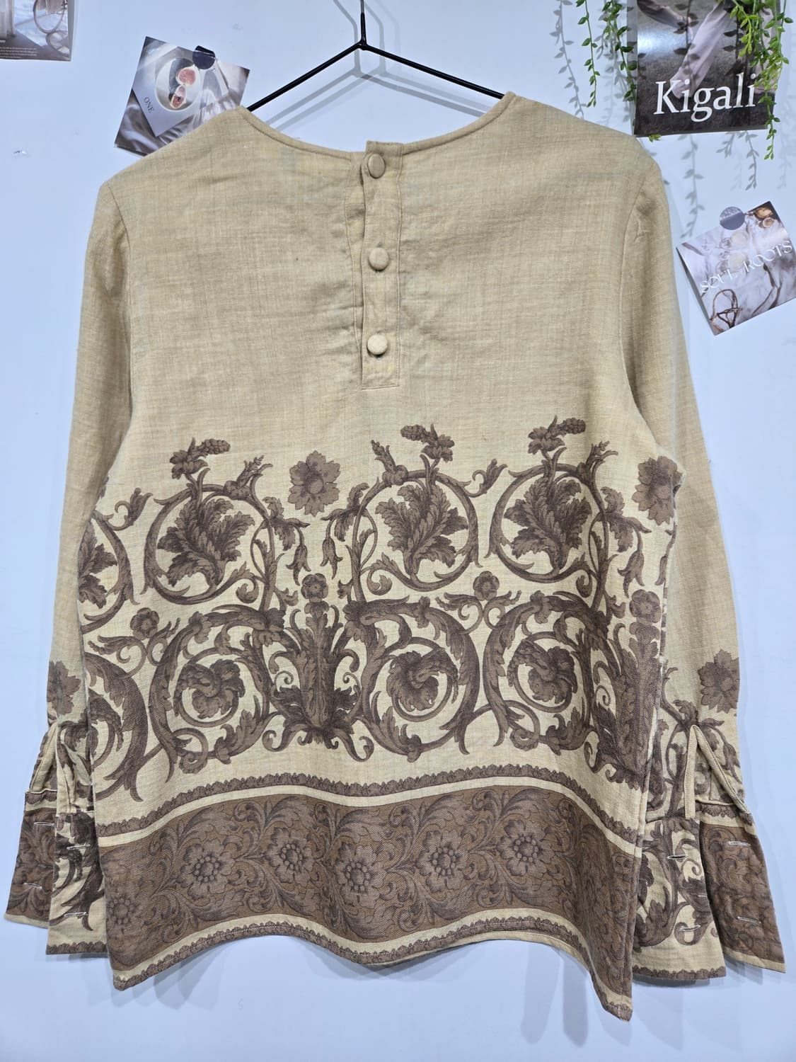 발렌티노 빈티지 플라워 패턴 블라우스 상품이미지4