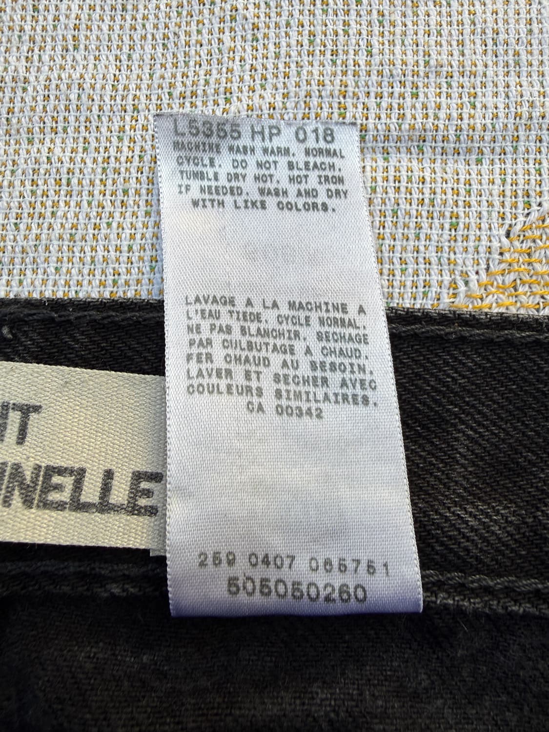 리바이스 505 흑청 36/30 지퍼플라이 상품이미지5