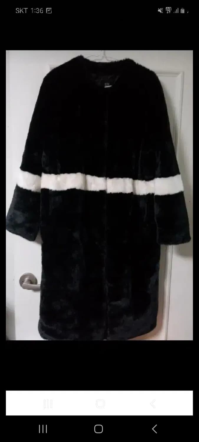 바이레더 퍼 롱자켓 프리사이즈 상품이미지1