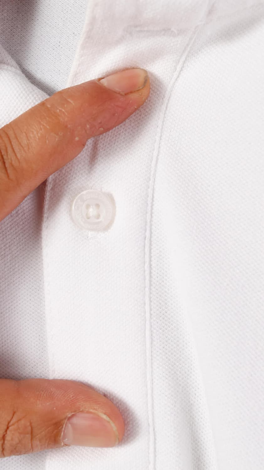 폴로클럽 흰색 반팔 카라티 상품이미지5