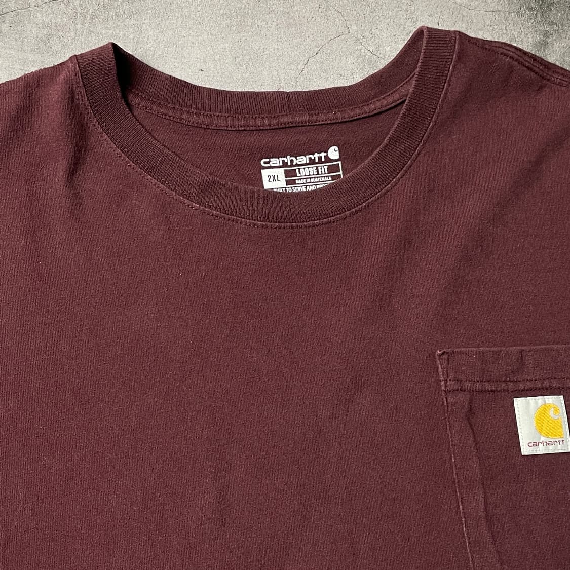 CARHARTT 칼하트K87 와인 포켓 반팔 티셔츠 A01147 상품이미지2