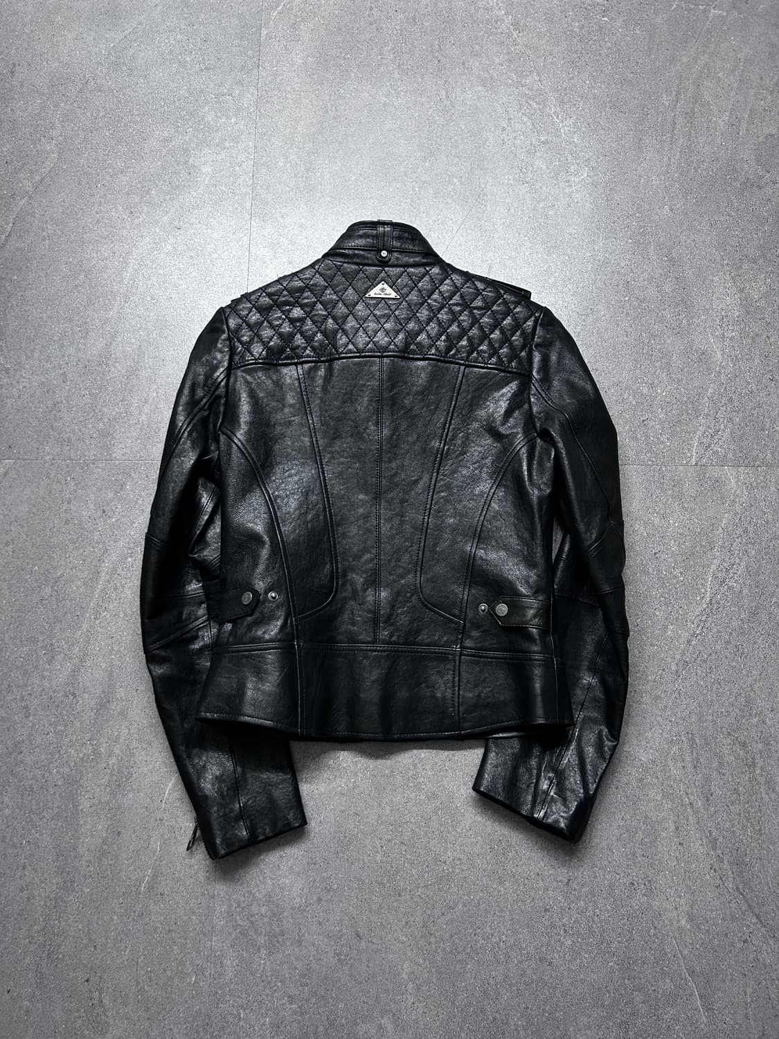 퀼팅 더블 지퍼 램스킨 라이더 자켓 상품이미지4