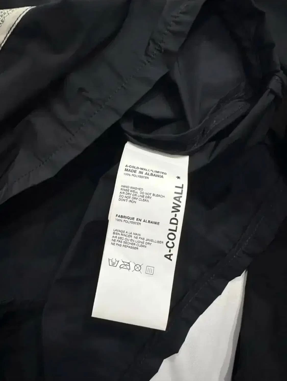 <신품급>ACW a cold wall어콜드월 비대칭 아노락자켓XL 상품이미지5