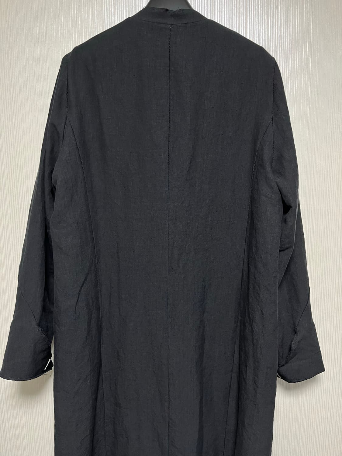 [48] san263-1 single breasted hemp coat 상품이미지3