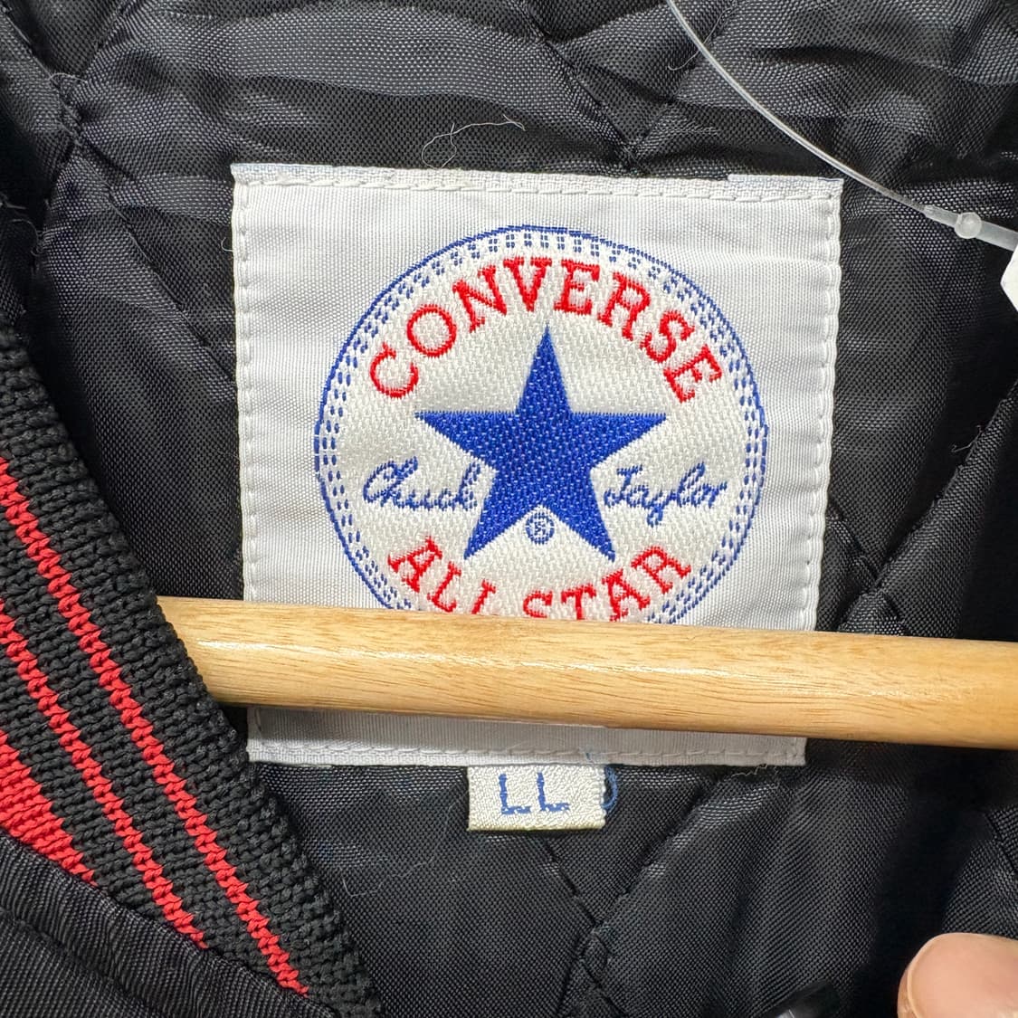 컨버스 올스타 블랙 봄버 자켓 남/L 상품이미지4