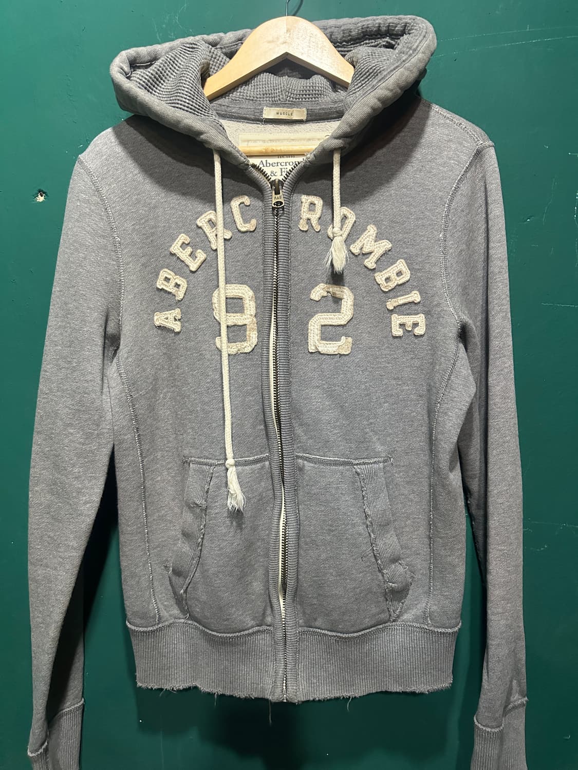 아베크롬비 후드집업 그레이M 상품이미지1