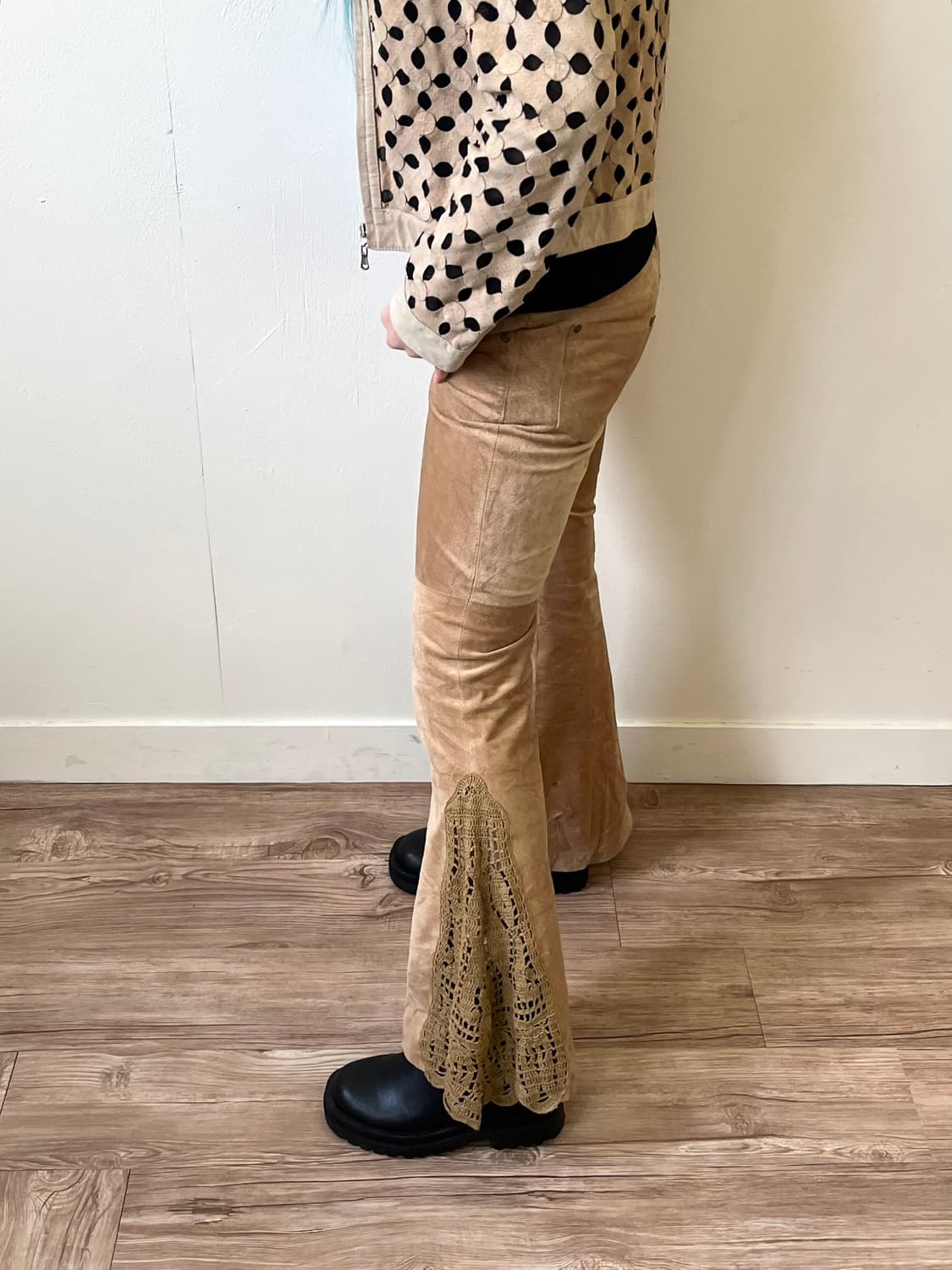 pura 스웨이드 레이어드 팬츠  상품이미지8