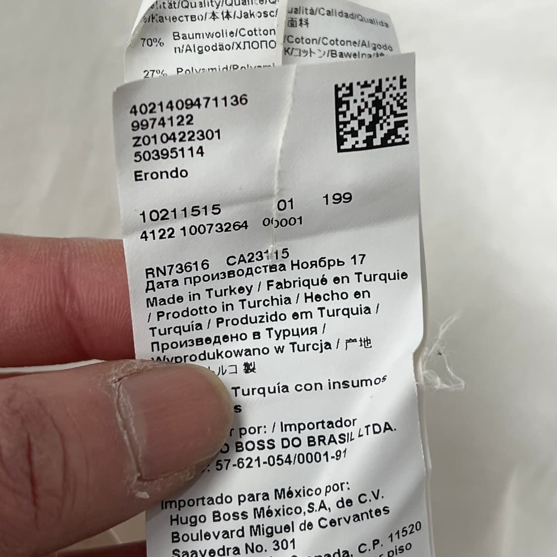 휴고보스 화이트셔츠 s09676 상품이미지8