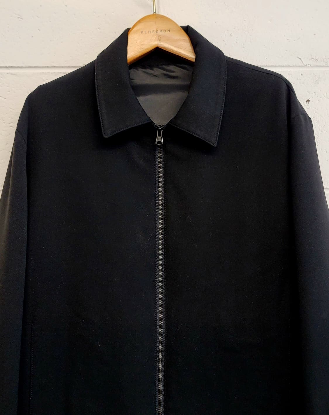 [100.L] 무신사스탠다드 투웨이지퍼 릴렉스드 미니멀자켓 판매 상품이미지4