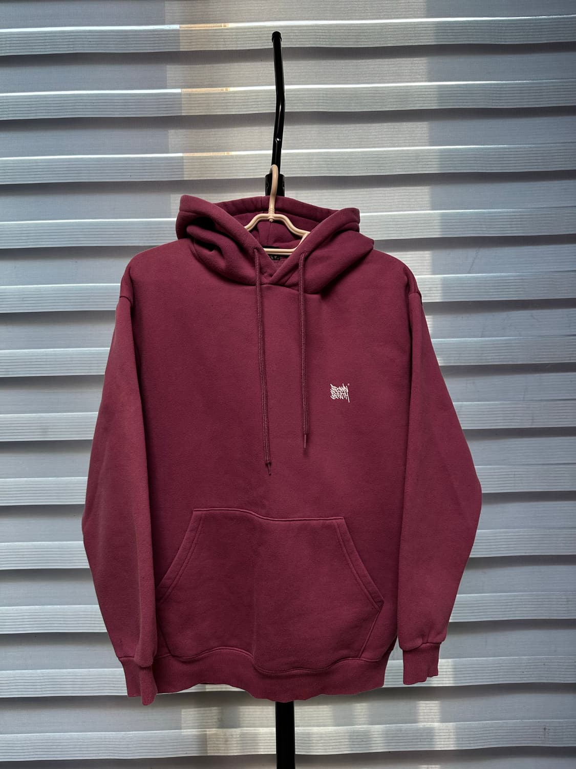 브라운브레스 버건디 후드티 S 상품이미지1