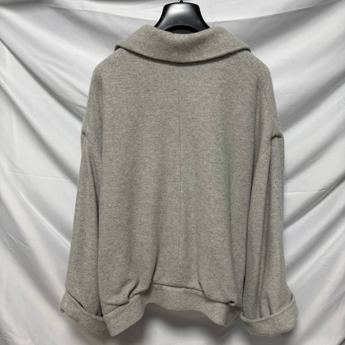 [S+급/L] 디올 캐시미어 니트 크롭 자켓 그레이 상품이미지5