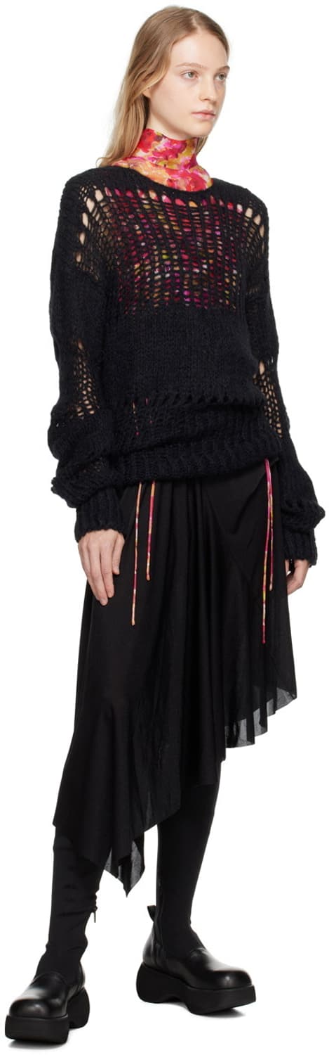 open YY 검정 스웨터 상품이미지3