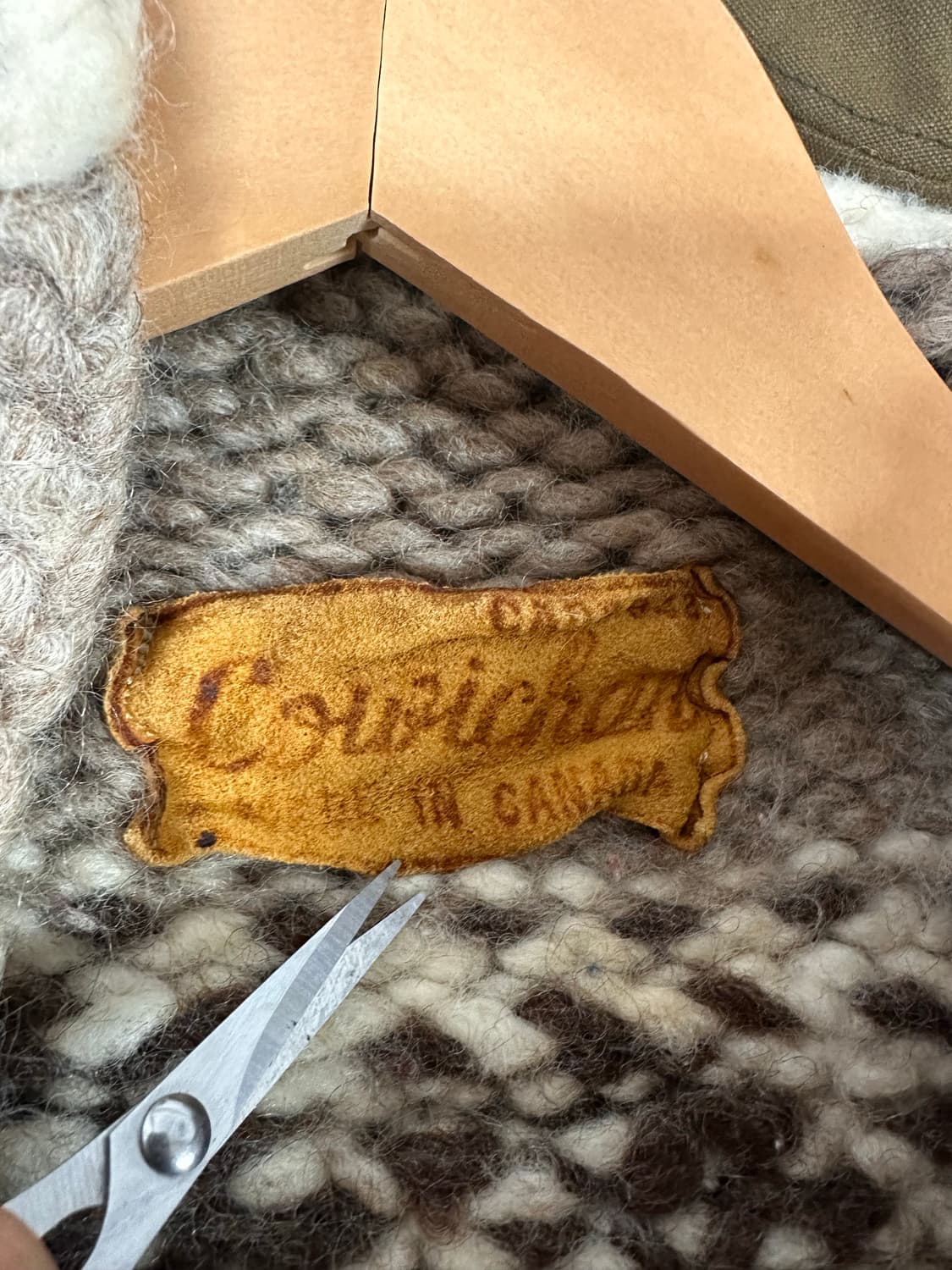 (OS)90s 캐나다 헤비울 코위찬 베스트 상품이미지6