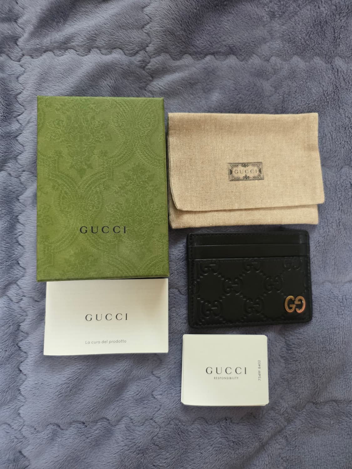 (정품) 구찌 시그니처 GG 로고 카드지갑/남녀공용/검정/개인/팝니다. 상품이미지1