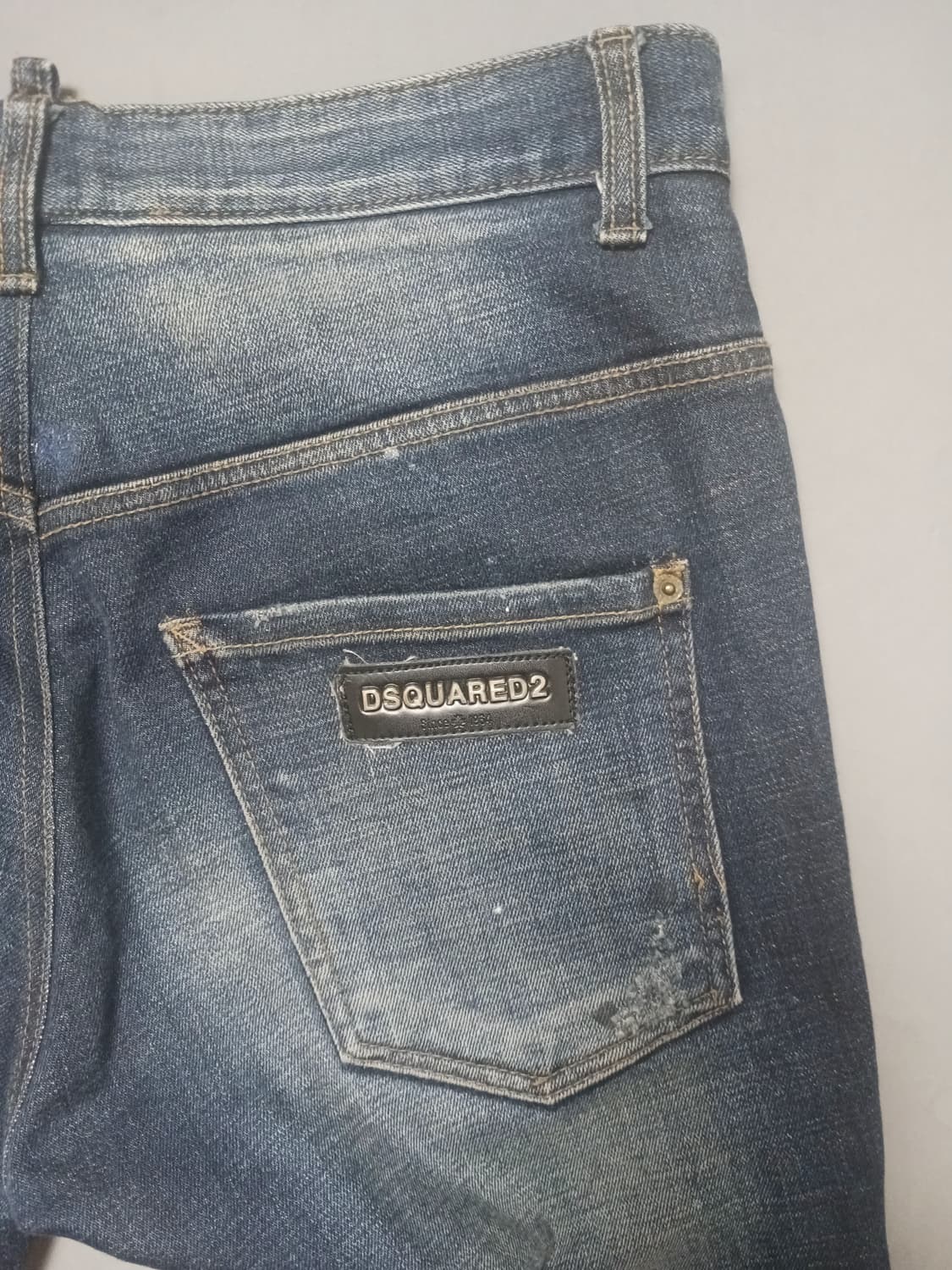 [32] 디스퀘어드2 녹워싱 셀비지 슬림진 청바지 상품이미지10