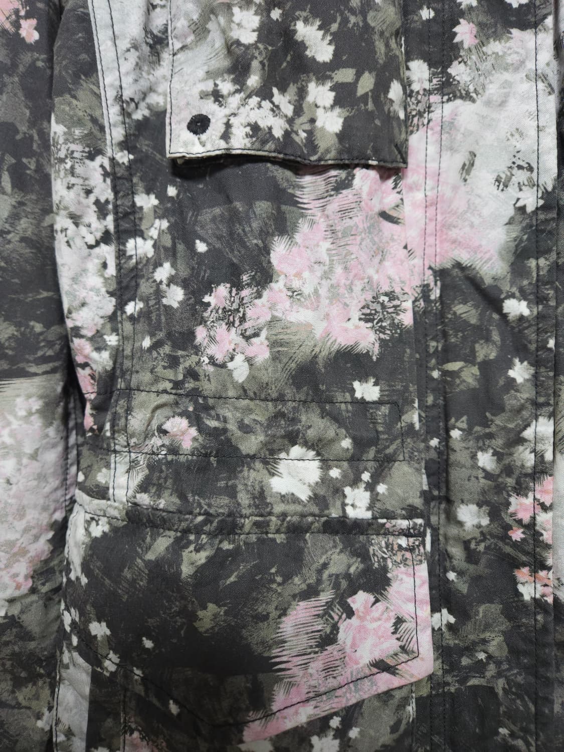 게스 체리블라썸 플라워 야상 자켓 (85/XS) 상품이미지6