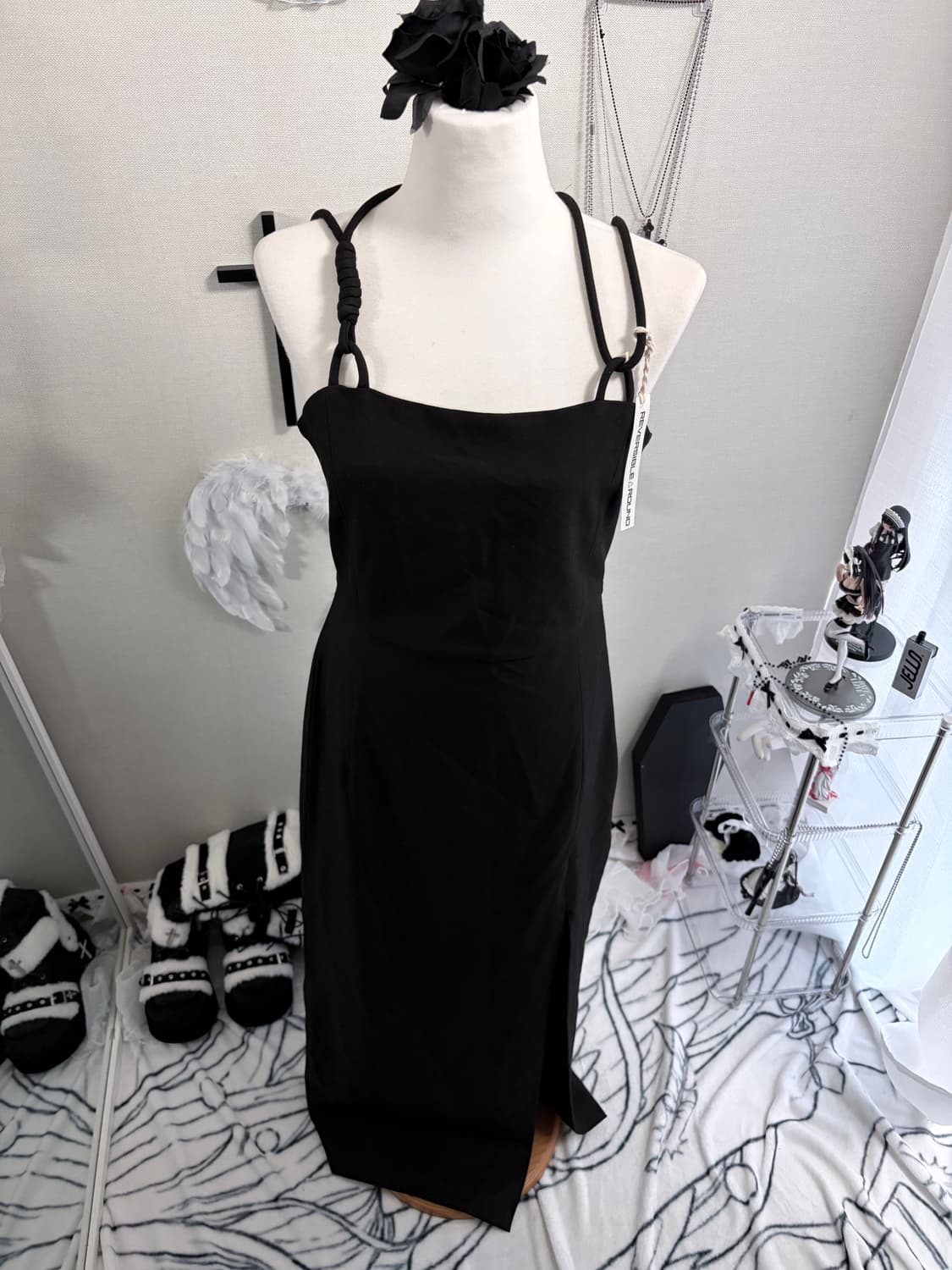 미스치프 이브닝 슬릿 롱원피스 상품이미지3