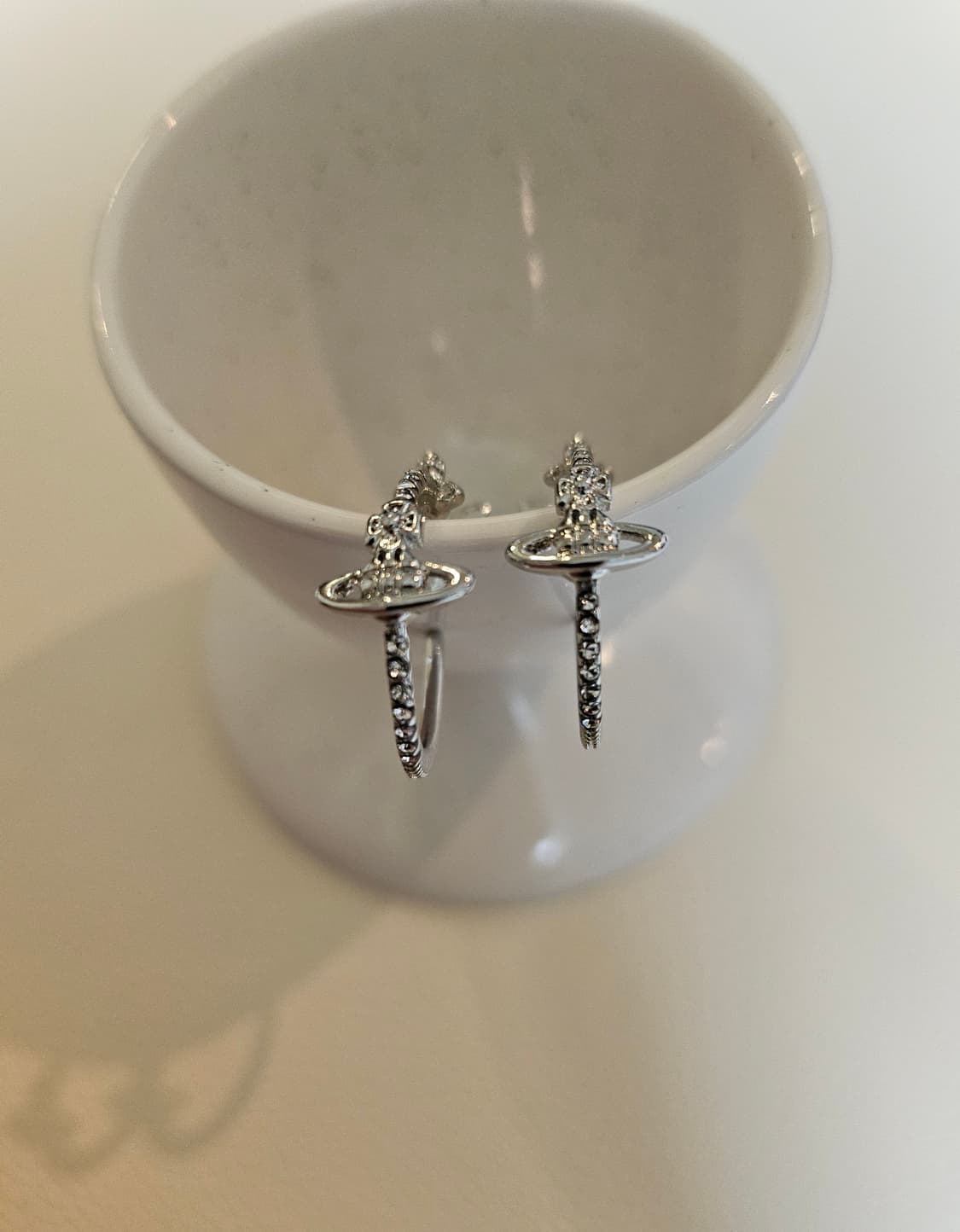 비비안웨스트우드 업사이클링 후프링 은장 귀걸이 상품이미지1