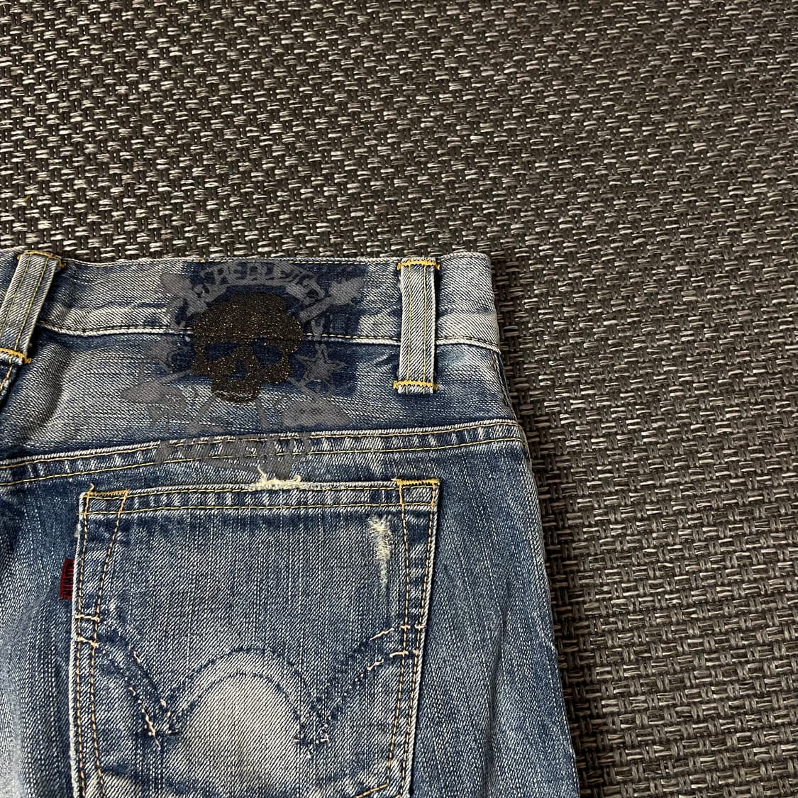 (29) 에드윈 중청 데미지 스터드 데님 팬츠 상품이미지6