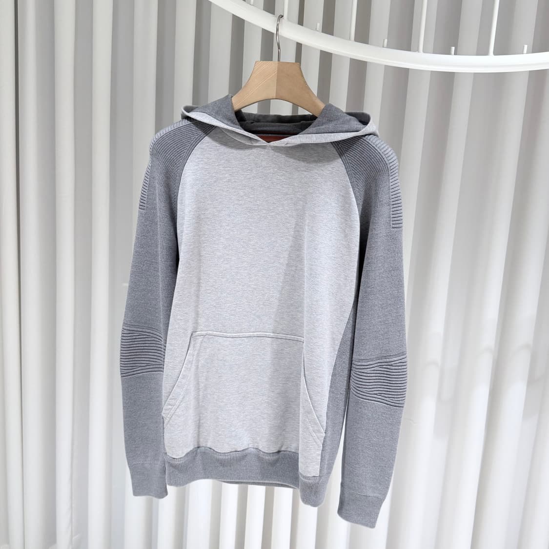 S / 로로피아나 175LP 그레이 코튼 후드티셔츠 상품이미지2