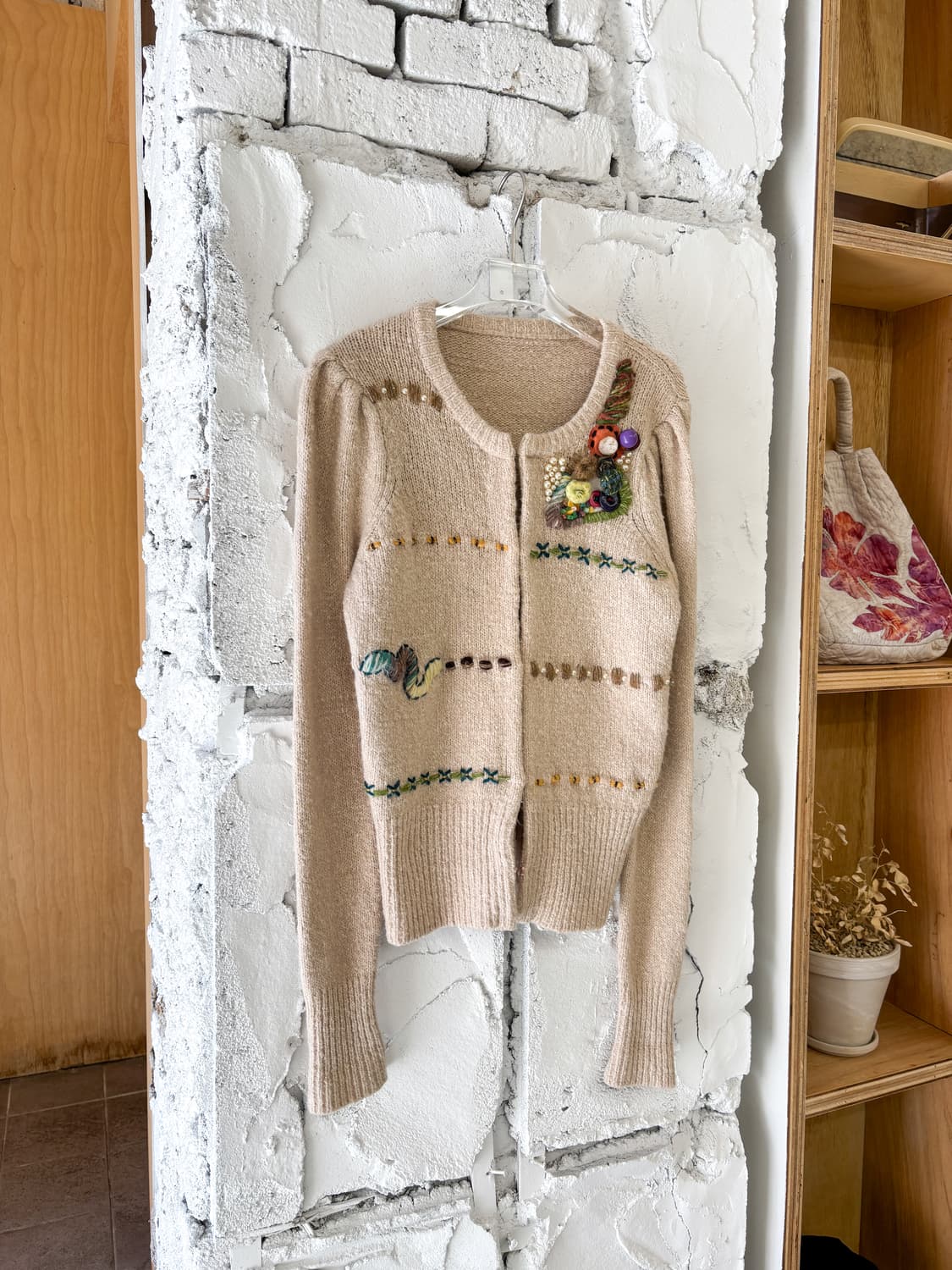 빈티지 스티치 포인트 가디건 상품이미지2